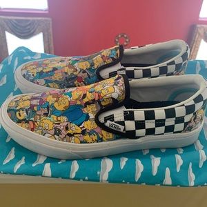 Simpsons checkered vans